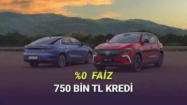 Togg Almayan Pişman Olacak: %0 Faizli 750 Bin TL Kredi Duyuruldu